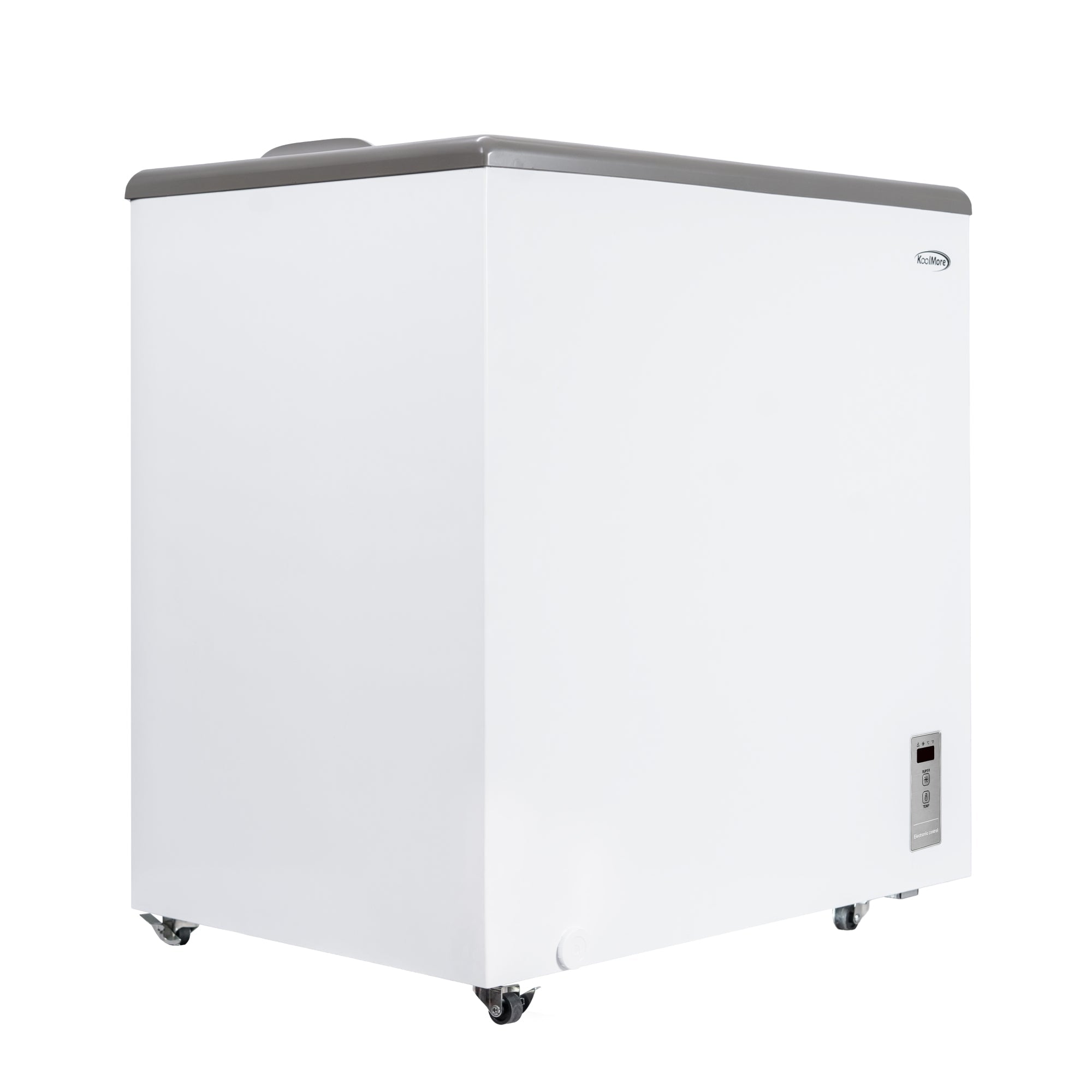 30 in. Commercial Flat Top Ice Cream Display Freezer, 7 Cu. Ft. in White