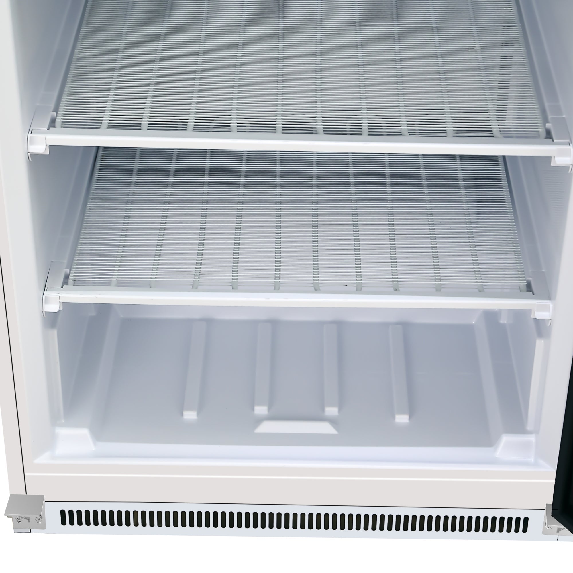 21 Cu. Ft. Commercial  Freezer with Glass Door in White - Manual Defrost