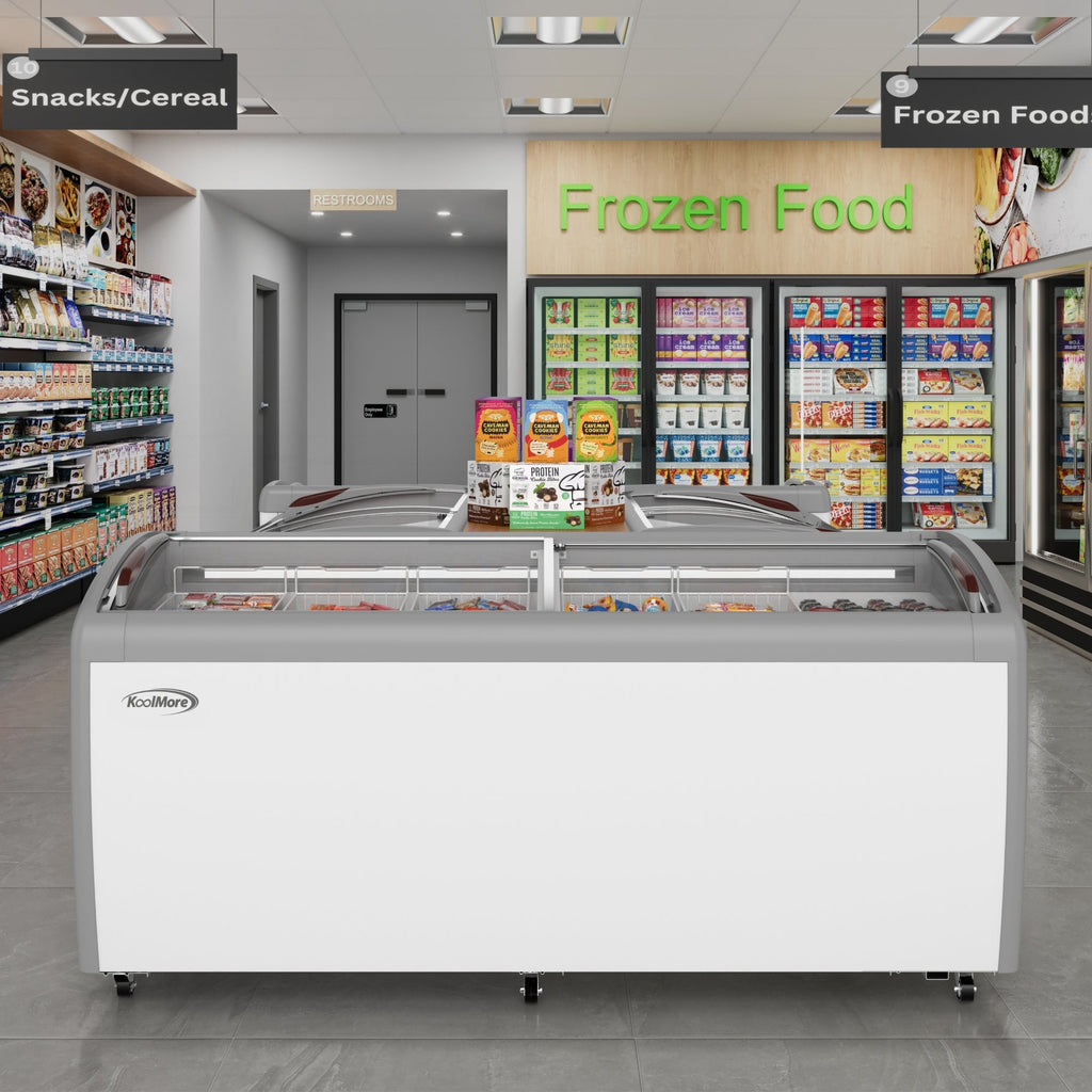 71 in. Commercial Ice Cream Display Freezer, 20 cu. ft.