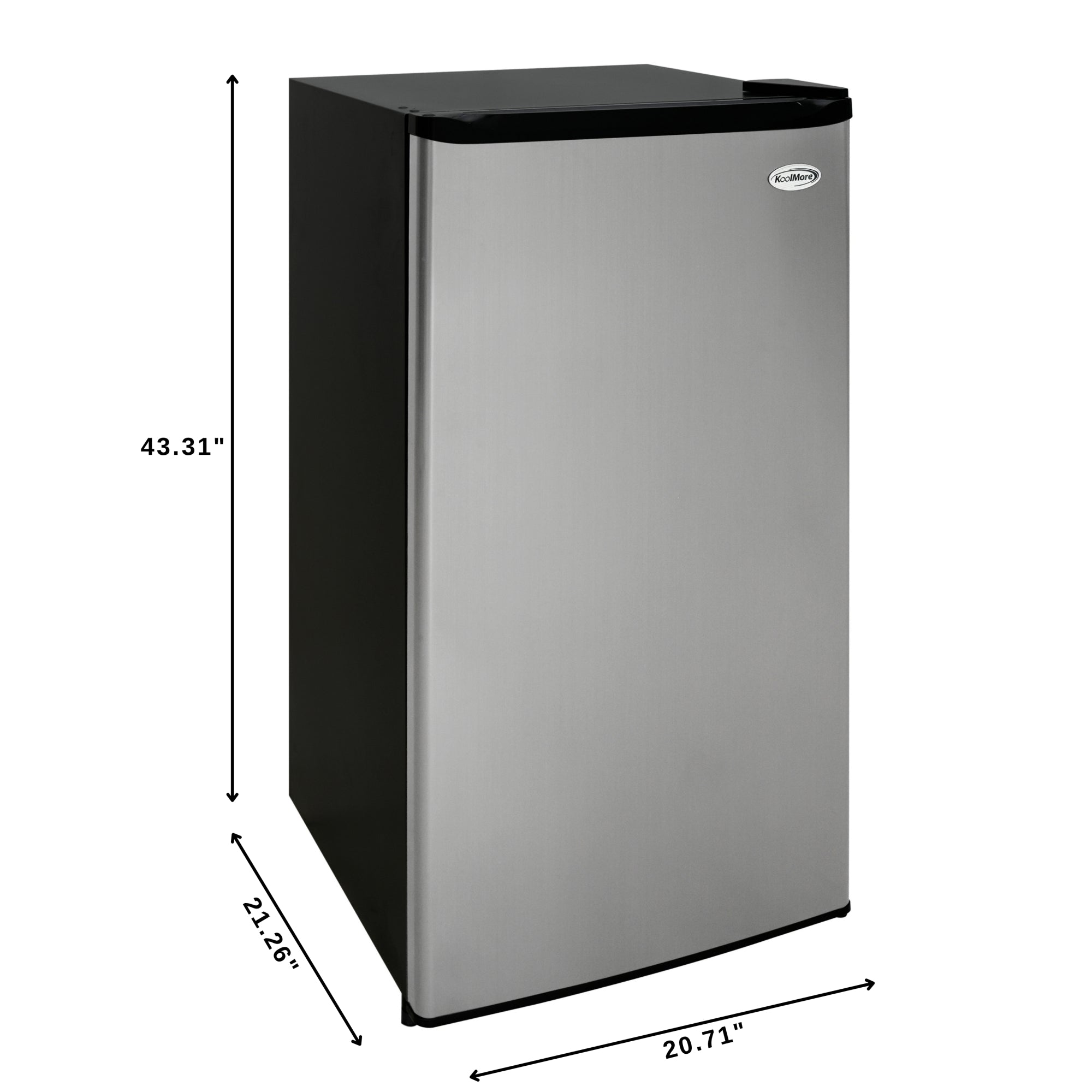 21 in. Convertible Refrigerator/Freezer 4.2 cu. ft. in Silver