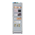 12 Cu. ft. Commercial Freezer with Glass Door in White - Manual Defrost