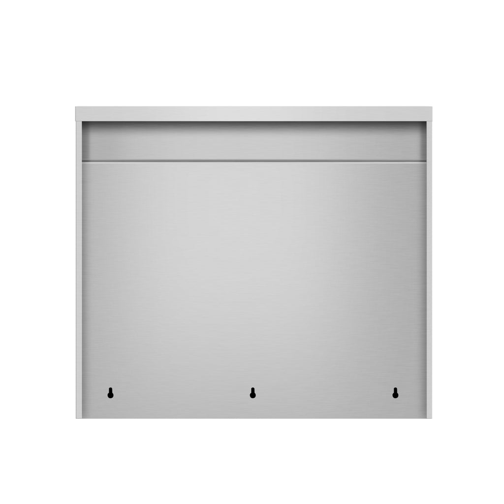 36 in. x 15 in. Stainless-Steel Wall Cabinet with Sliding Doors