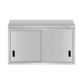 48 in. x 15 in. Stainless-Steel Wall Cabinet with Sliding Doors