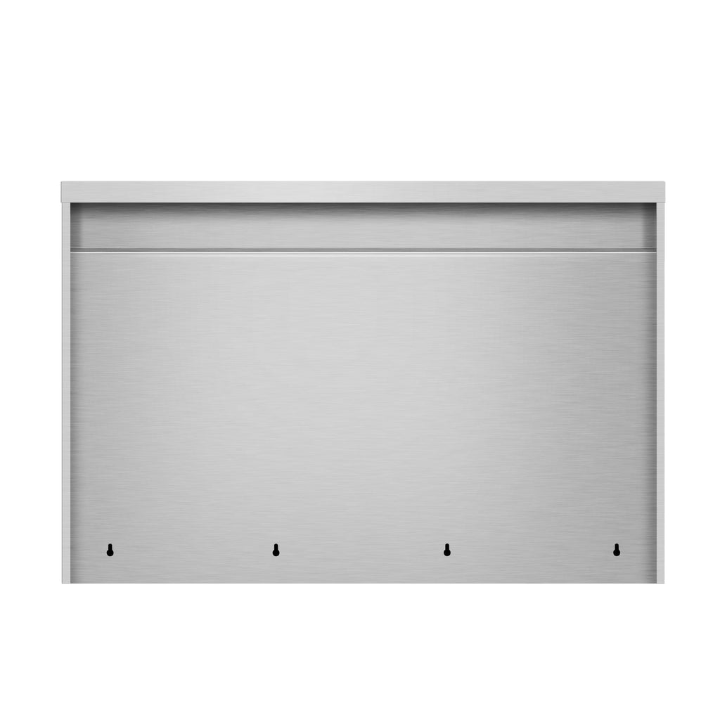48 in. x 15 in. Stainless-Steel Wall Cabinet with Sliding Doors