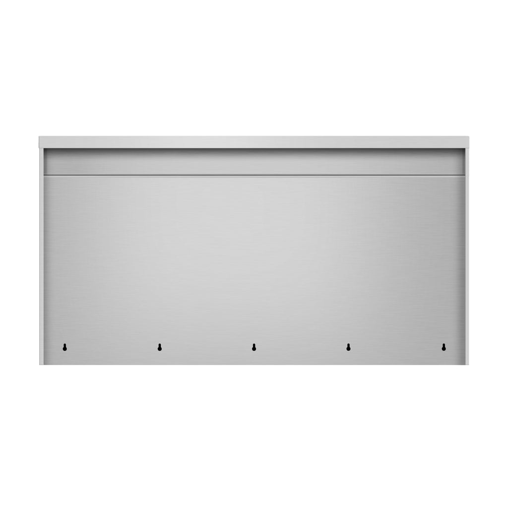 60 in. x 15 in. Stainless-Steel Wall Cabinet with Sliding Doors