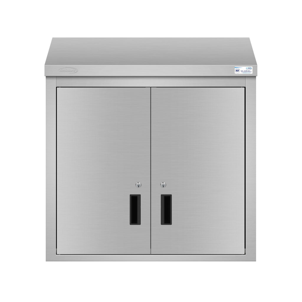 30 in. x 15 in. Stainless-Steel Wall Cabinet with Hinged Doors