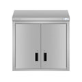 30 in. x 15 in. Stainless-Steel Wall Cabinet with Hinged Doors