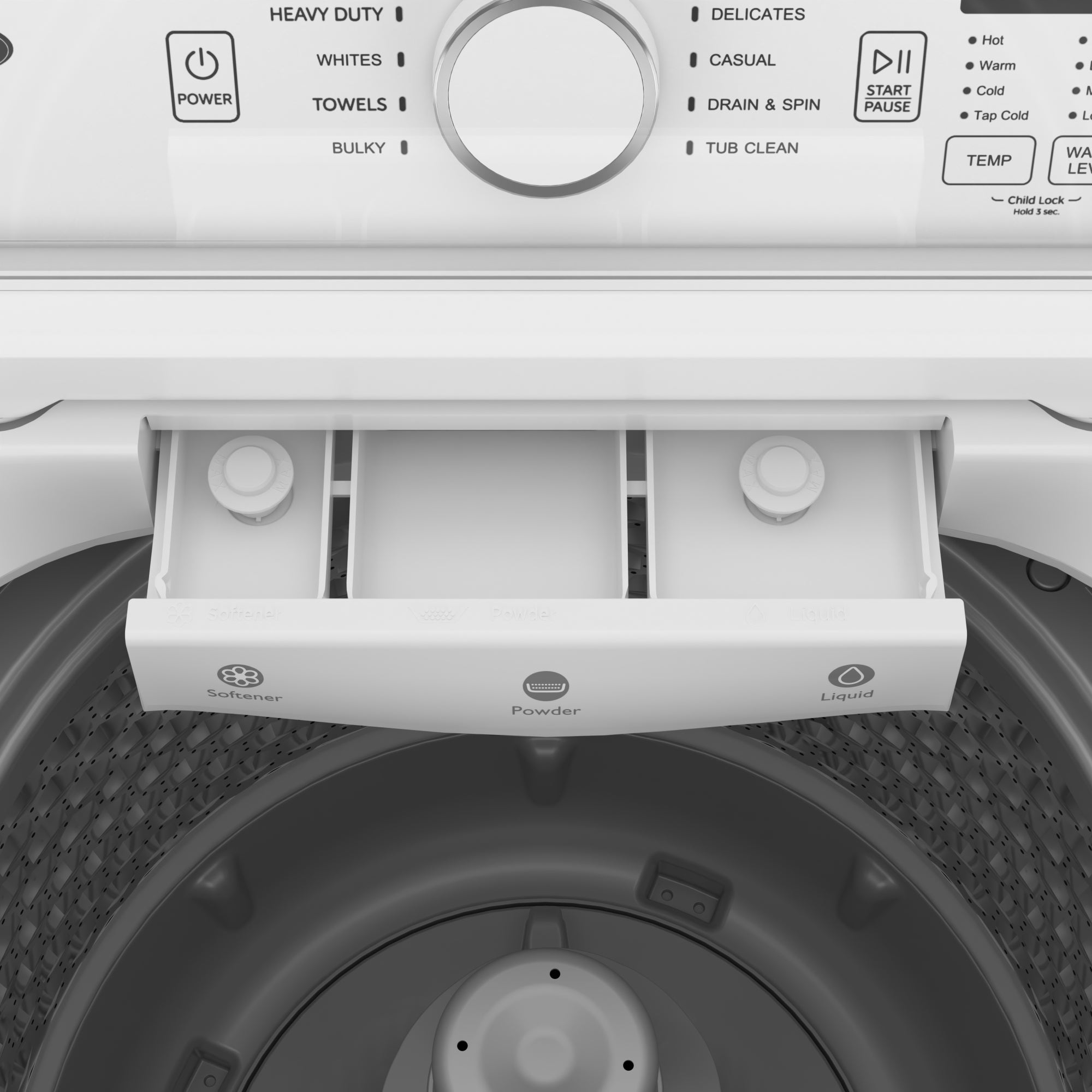 25 in. 4 cu. ft. Top Load Washing Machine with Agitator in White