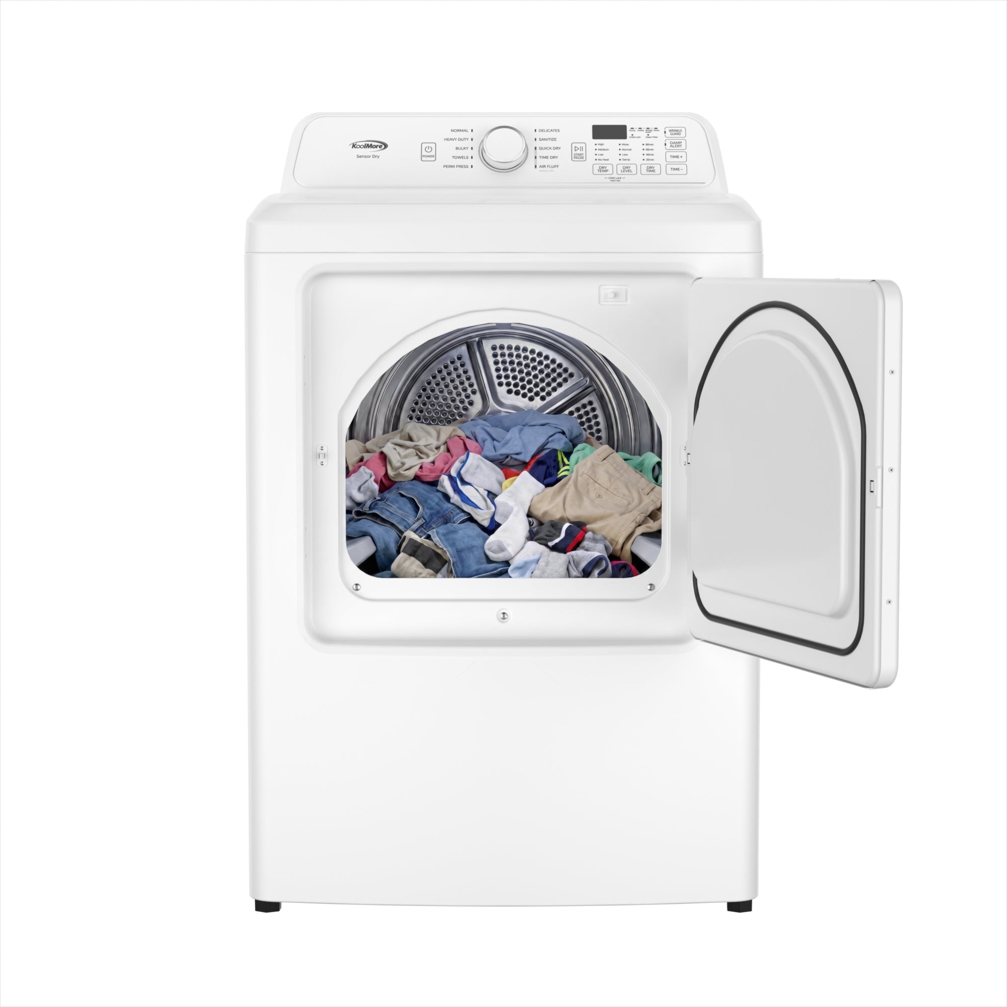 27 in. 7 cu. ft. Electric Dryer, 240V in White