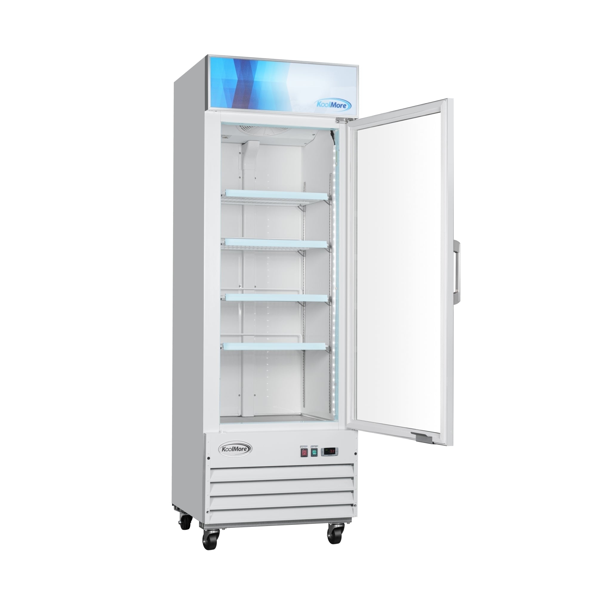 27 in. 1-Door Commercial Display Merchandiser Freezer 13 cu. ft. in White