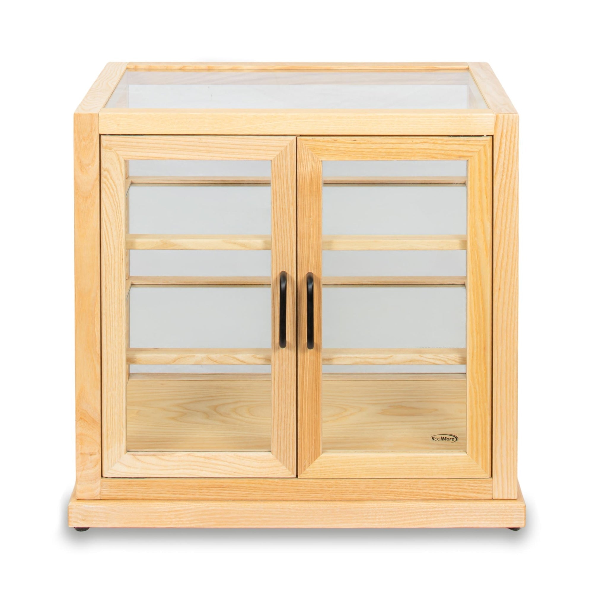 25 in. Artisan Wooden Bakery Upright Display Case in Beige