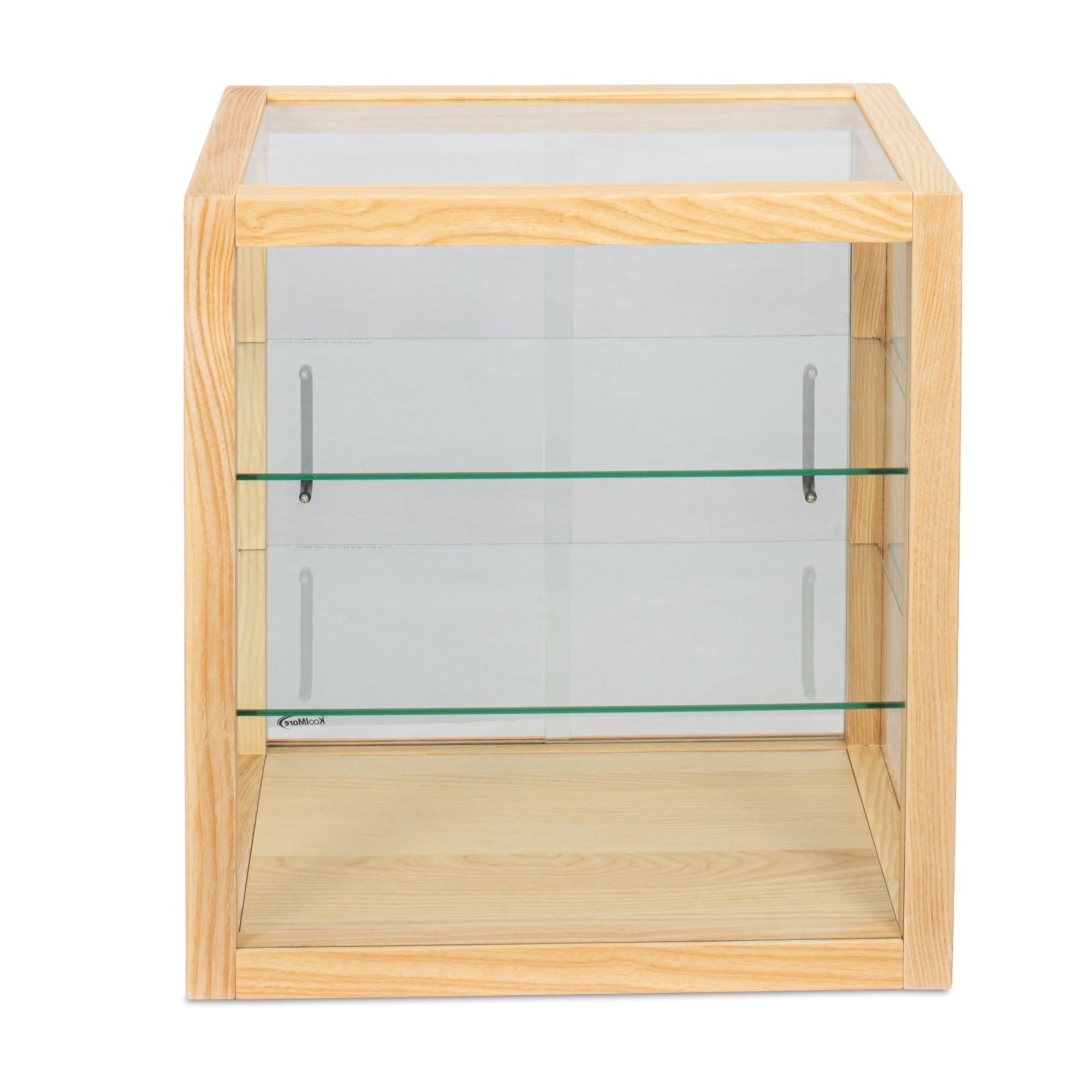 22 in. 3-Tier Artisan Wooden Bakery Display Case in Beige