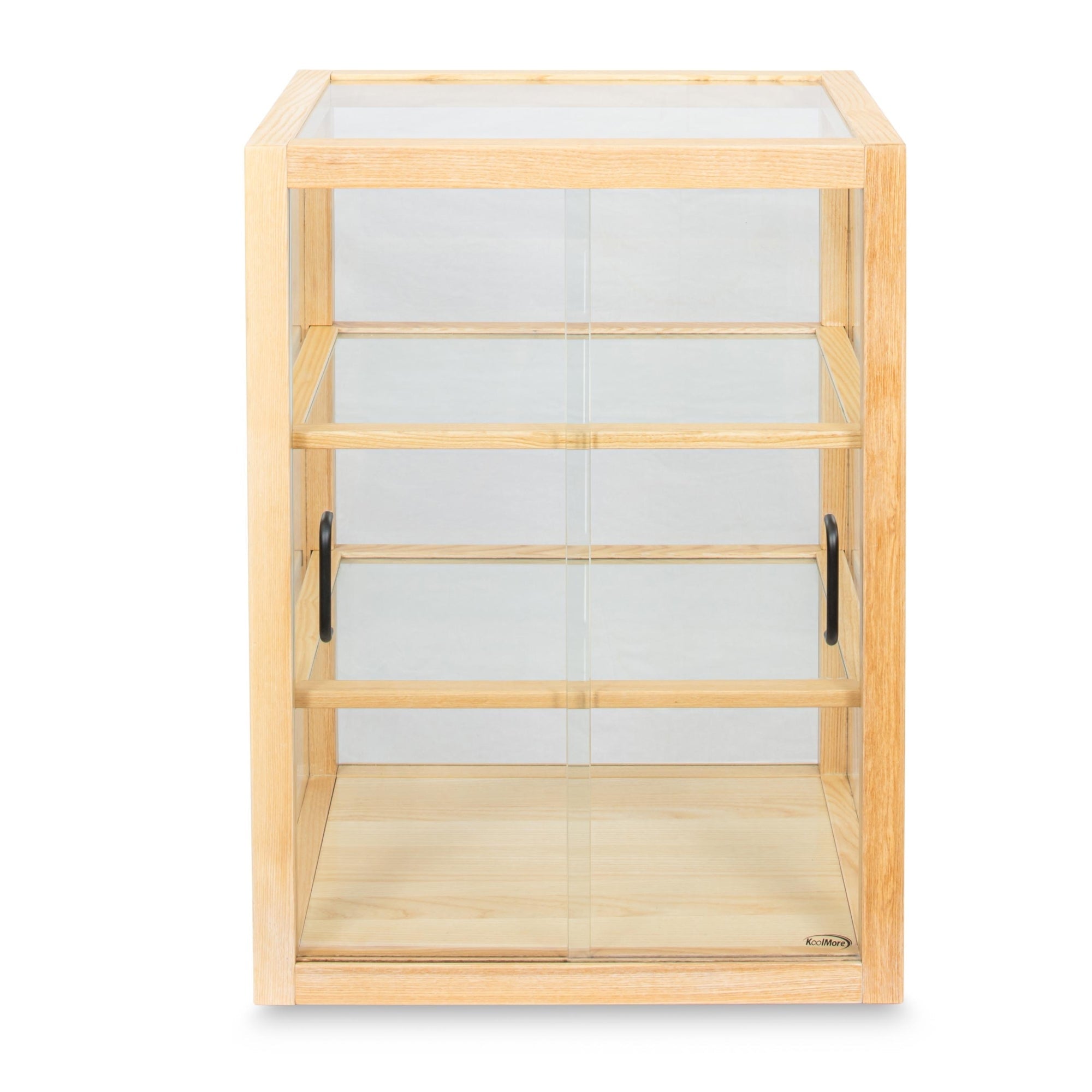 21 in. Artisan Wooden Bakery Upright Display Case in Beige
