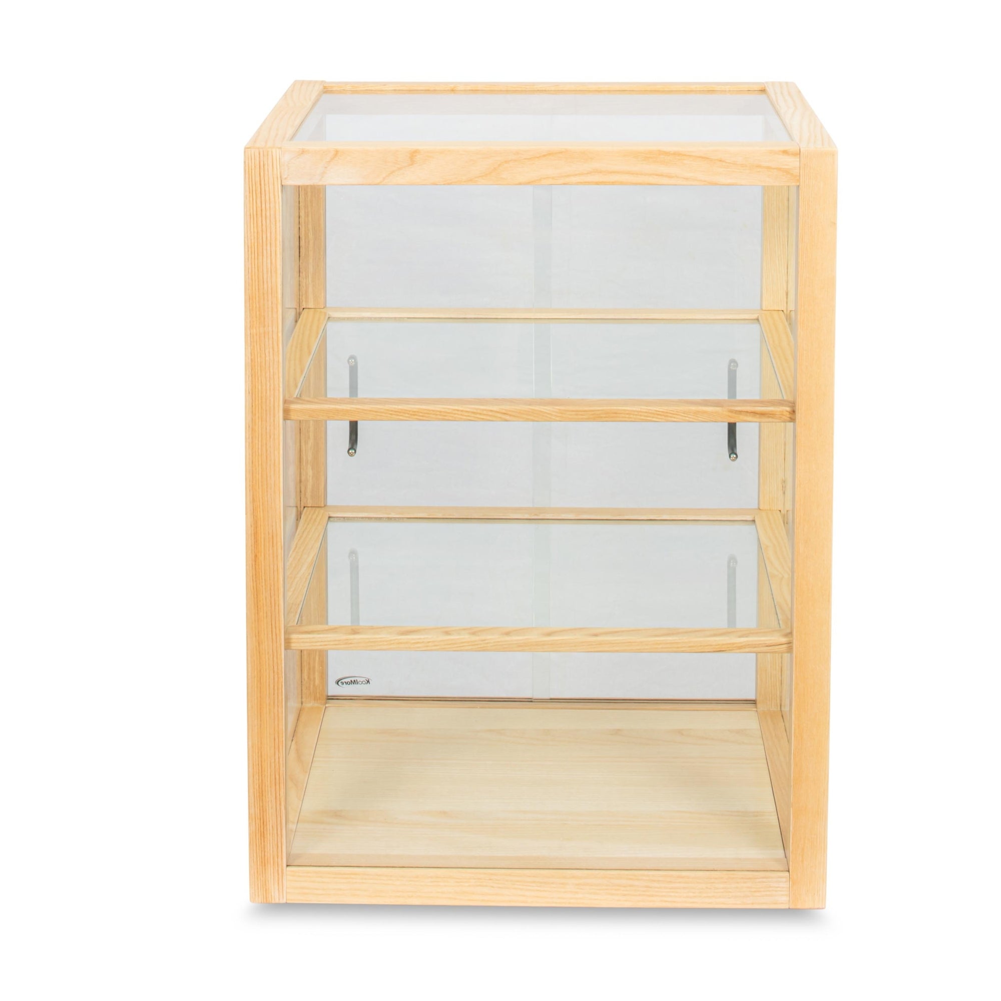 21 in. Artisan Wooden Bakery Upright Display Case in Beige