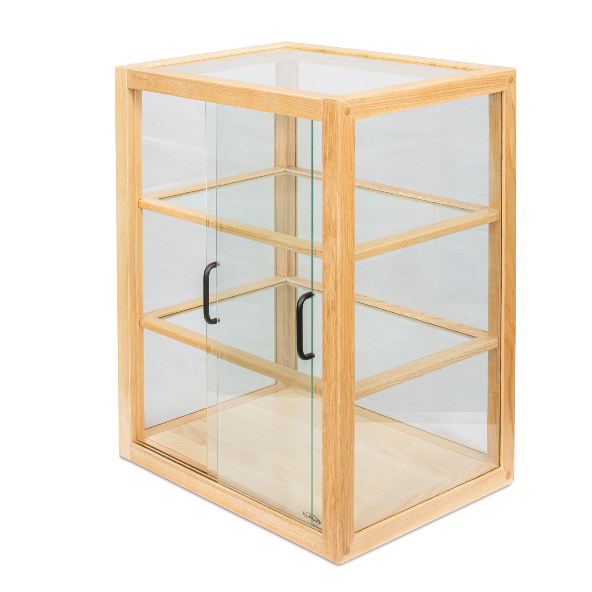 21 in. Artisan Wooden Bakery Upright Display Case in Beige