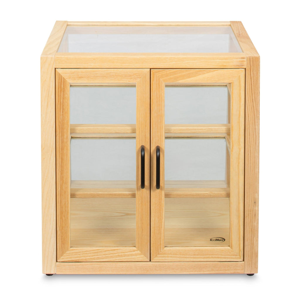 21 in. Artisan Wooden Bakery Slanted Display Case in Beige