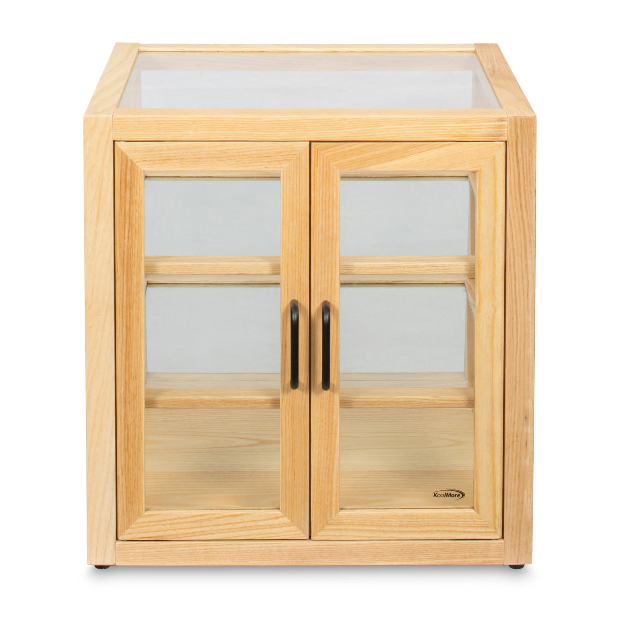 21 in. Artisan Wooden Bakery Slanted Display Case in Beige