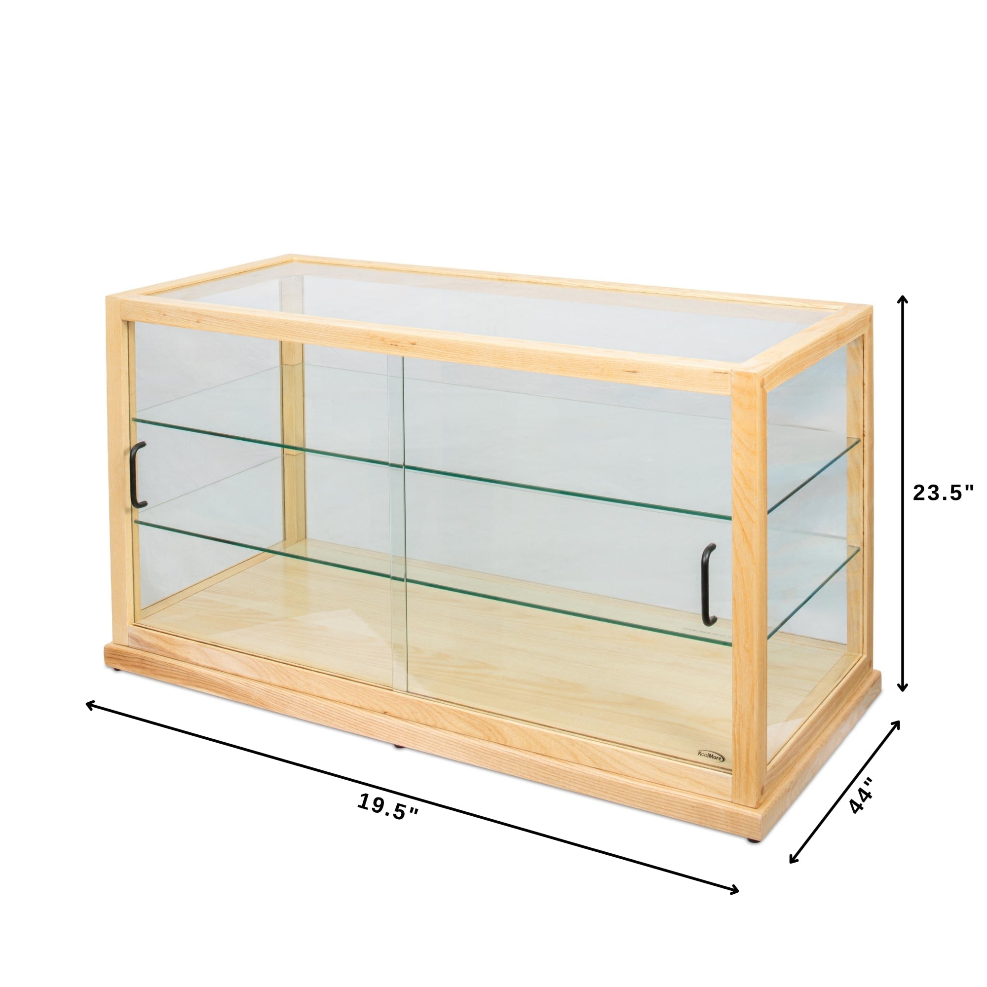 44 in. Artisan Wooden Bakery Horizontal Display Case in Beige