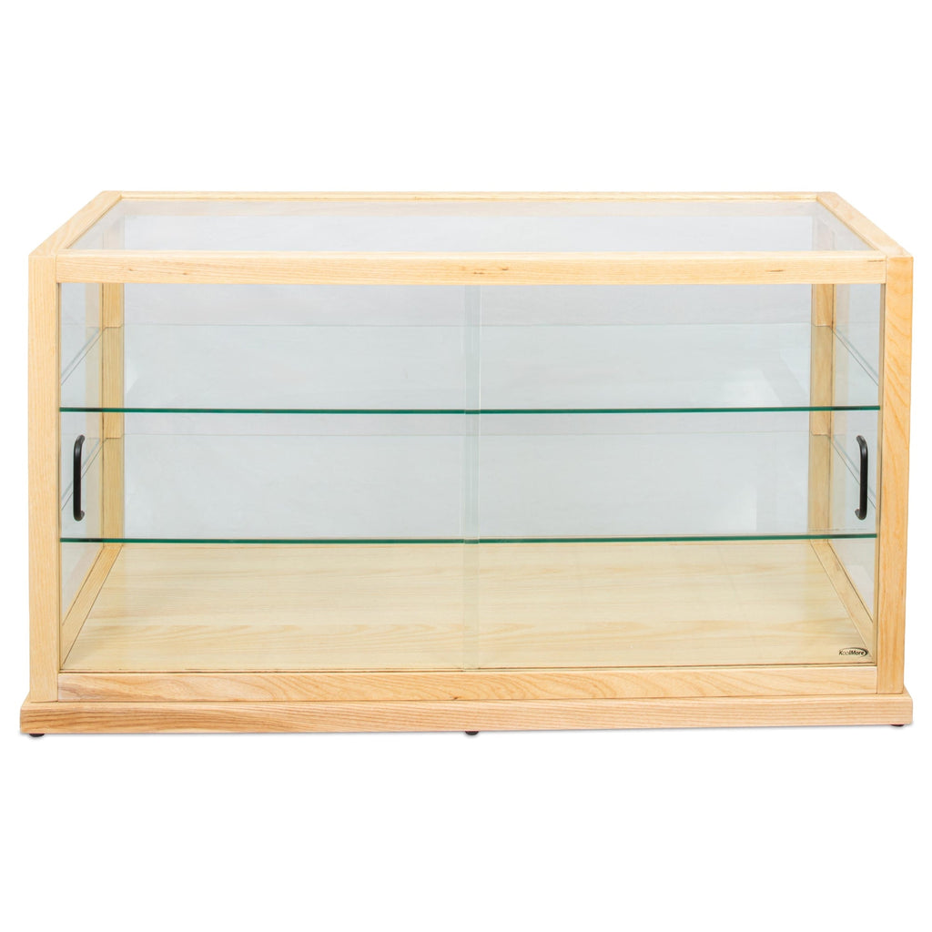 44 in. Artisan Wooden Bakery Horizontal Display Case in Beige