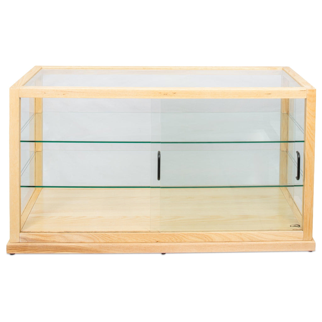 44 in. Artisan Wooden Bakery Horizontal Display Case in Beige