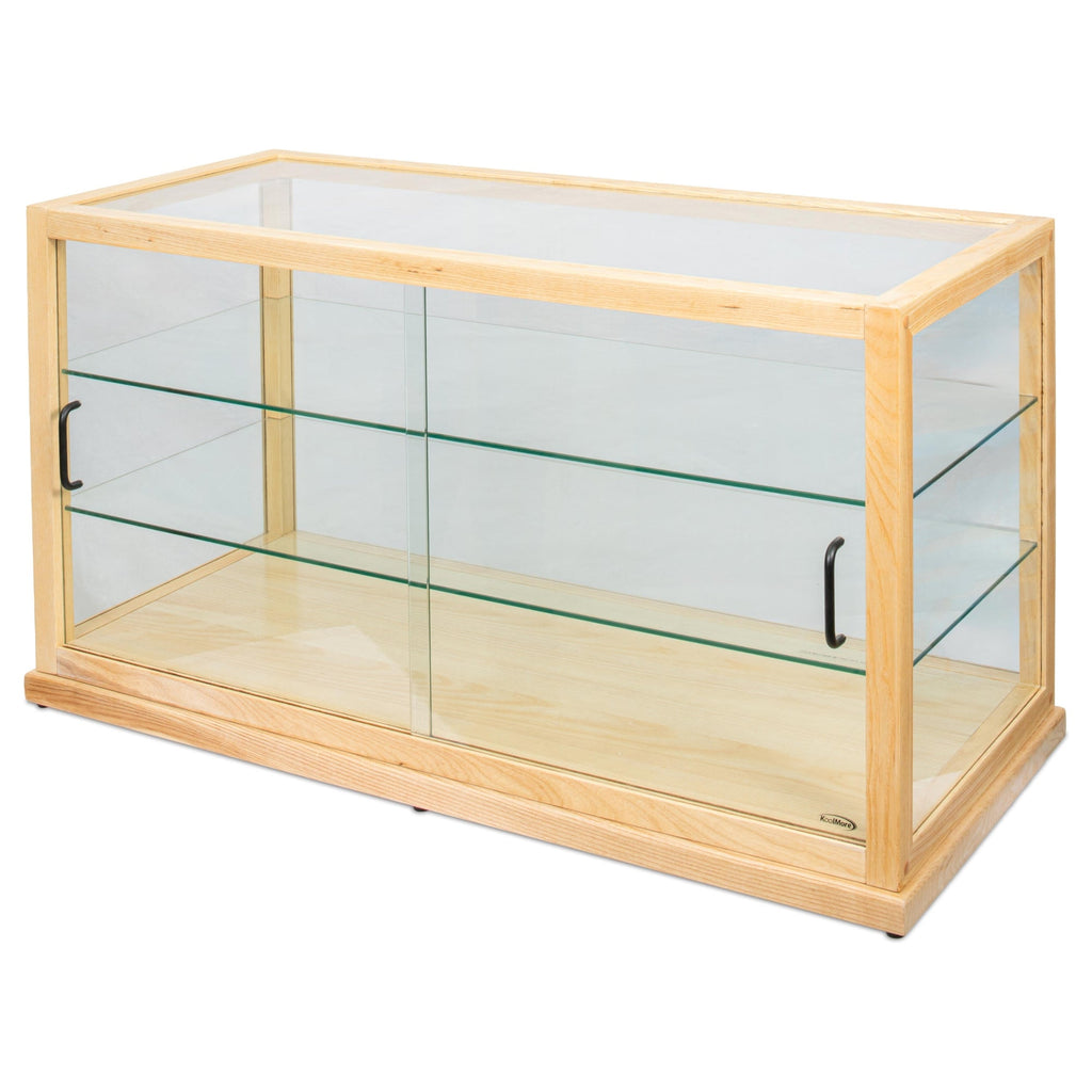44 in. Artisan Wooden Bakery Horizontal Display Case in Beige