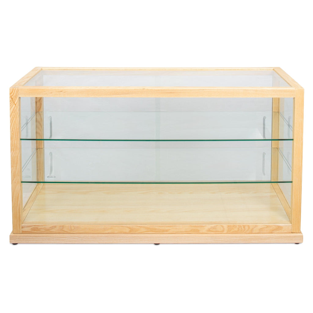 44 in. Artisan Wooden Bakery Horizontal Display Case in Beige