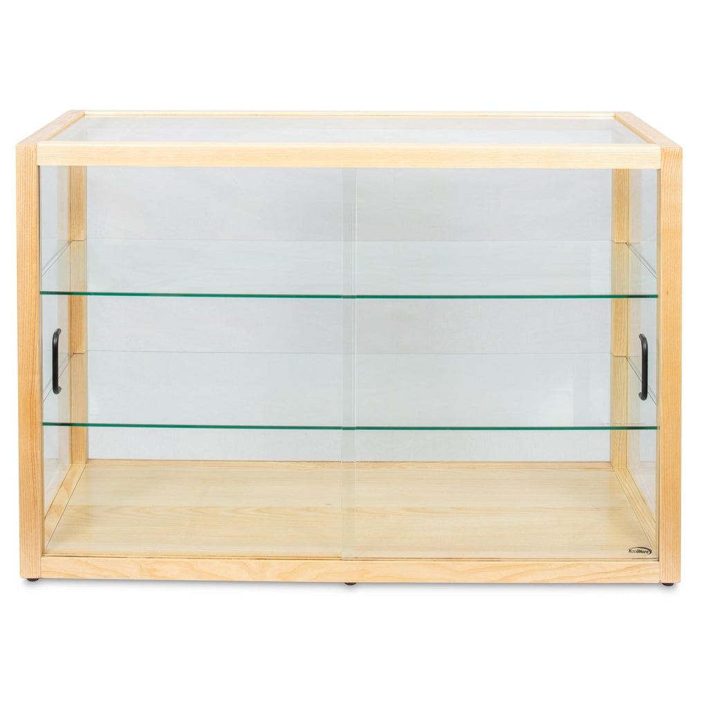 42 in. Artisan Wooden Bakery Horizontal Display Case in Beige