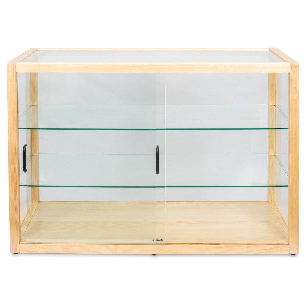 42 in. Artisan Wooden Bakery Horizontal Display Case in Beige