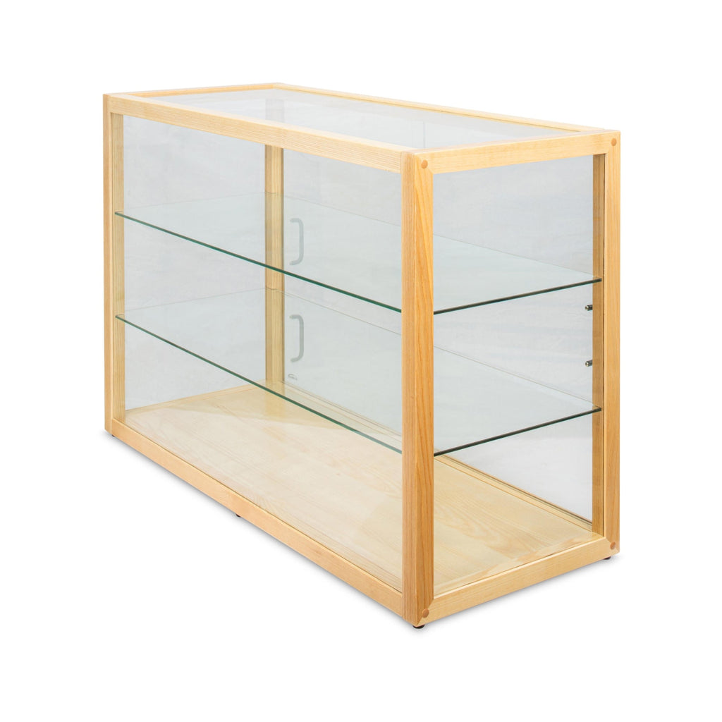 42 in. Artisan Wooden Bakery Horizontal Display Case in Beige