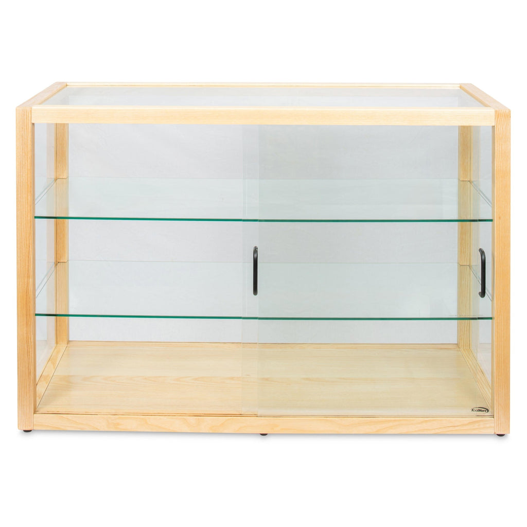 42 in. Artisan Wooden Bakery Horizontal Display Case in Beige