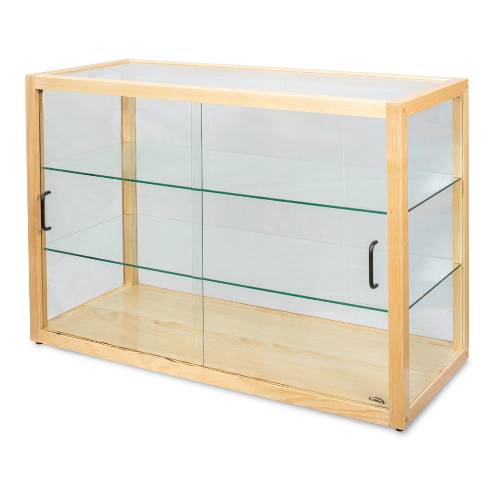 42 in. Artisan Wooden Bakery Horizontal Display Case in Beige
