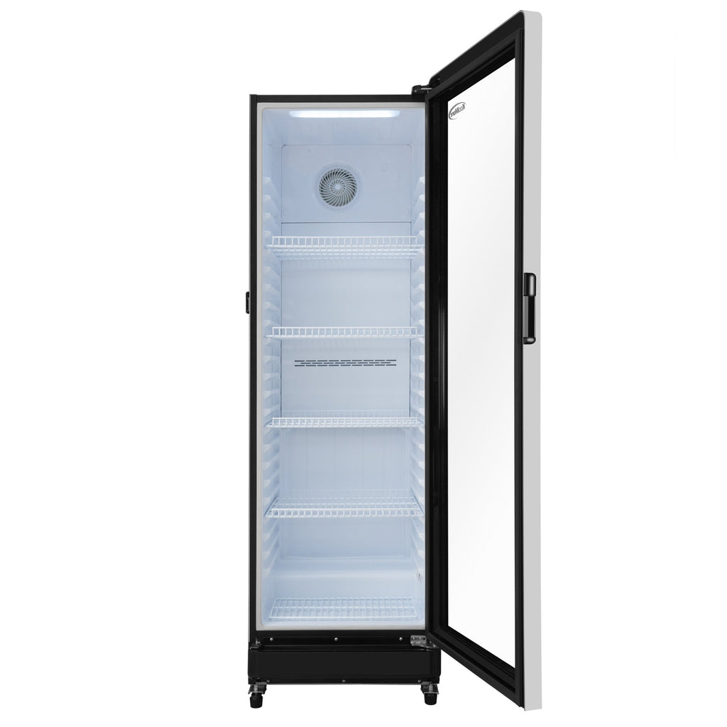 23 in. 12.4 cu. ft. Commercial Merchandiser Refrigerator with LED Colored Lights, ETL Listed