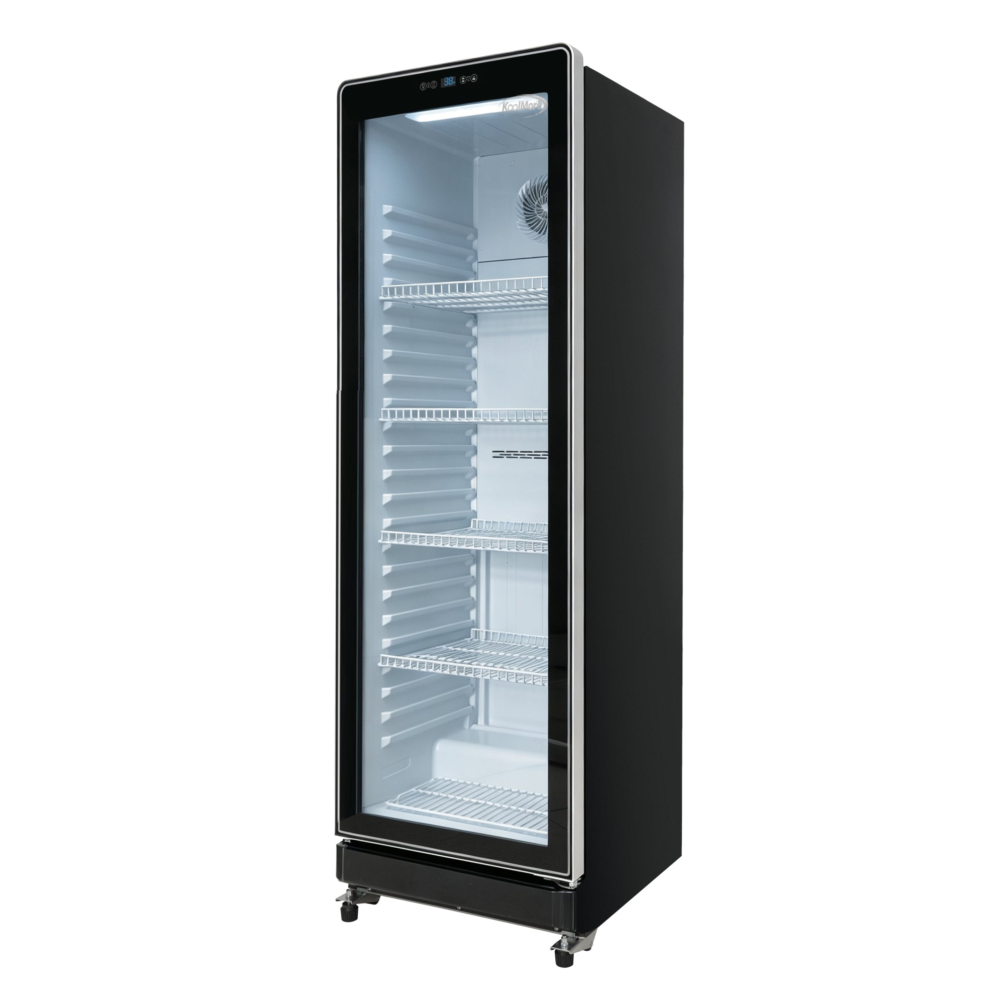 23 in. 12.4 cu. ft. Commercial Merchandiser Refrigerator with LED Colored Lights, ETL Listed