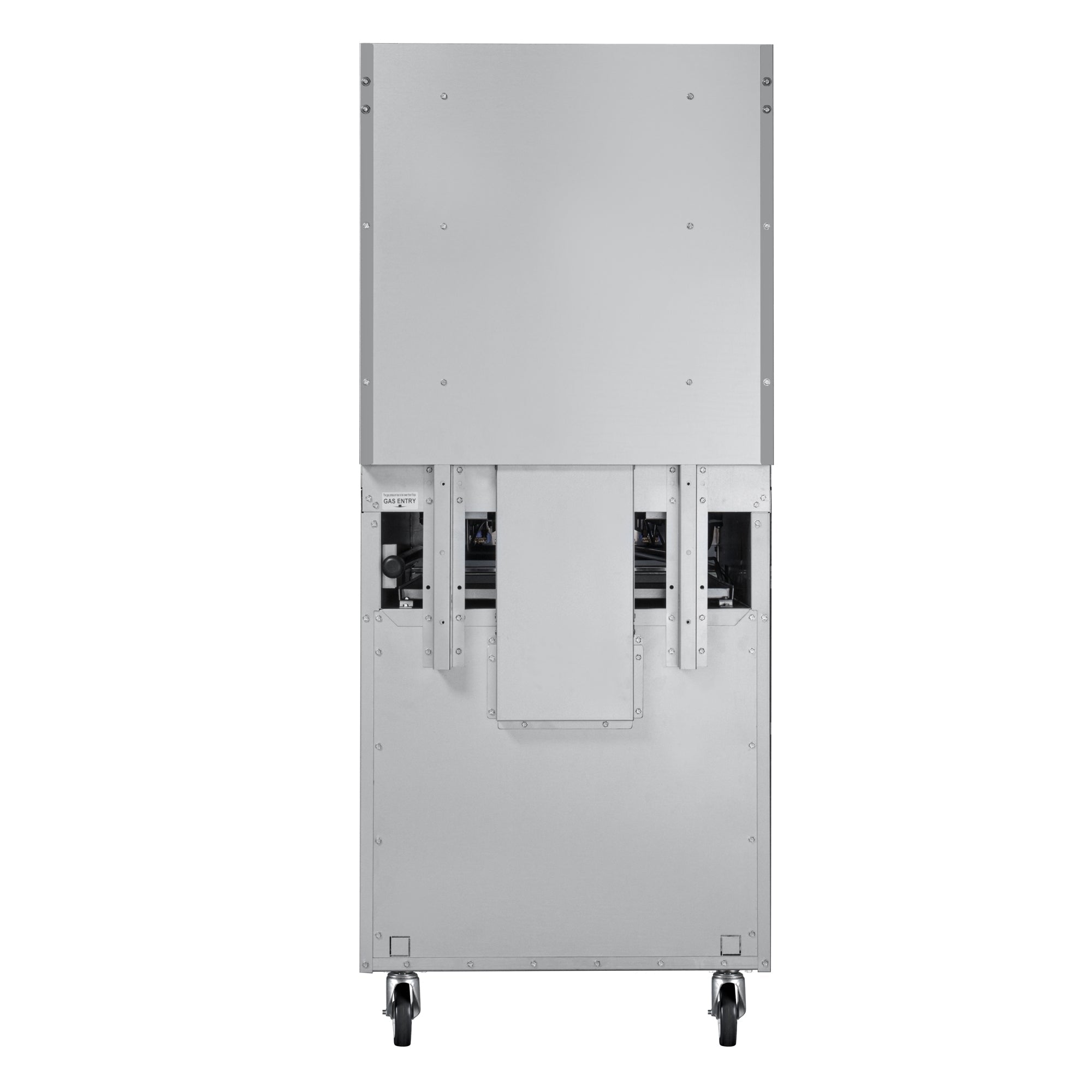 24 in. 4 Burner Commercial Natural Gas Range with Oven in Stainless-Steel