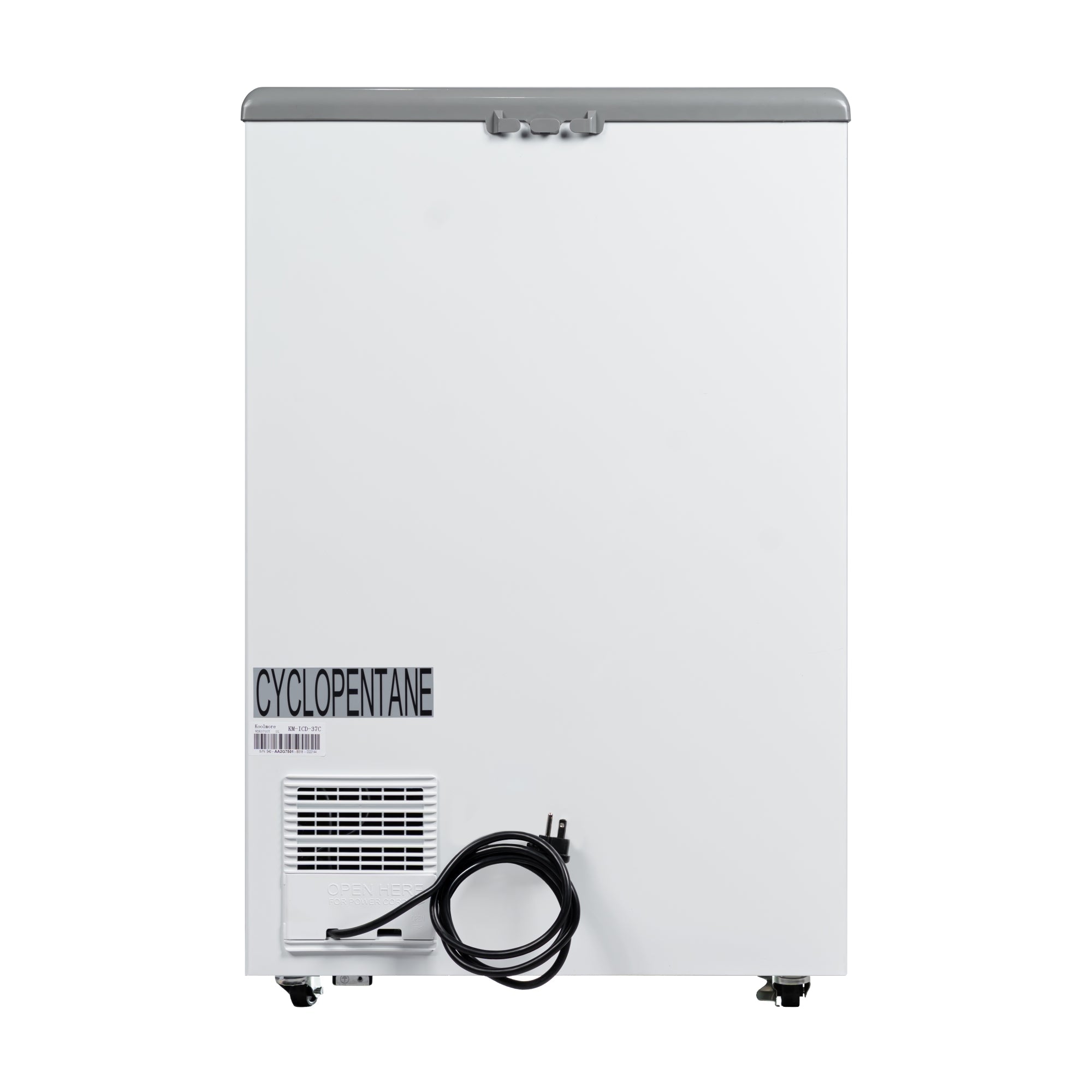 22 in. Commercial Flat Top Ice Cream Display Freezer, 3.4 Cu. Ft. in White