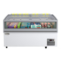59 in. 20 cu. ft. Commercial Auto Defrost Convertible Island Freezer/Refrigerator in White