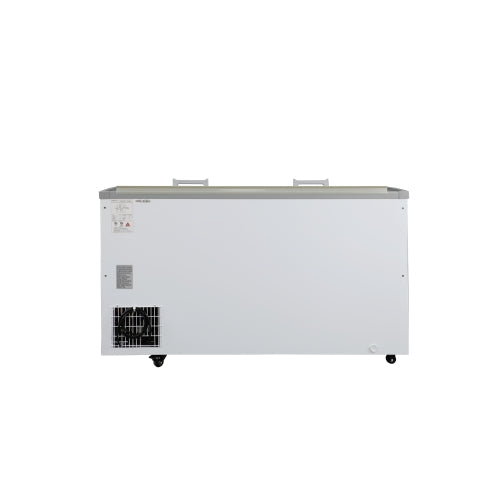 59 in. 20 cu. ft. Commercial Auto Defrost Convertible Island Freezer/Refrigerator in White