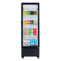 21 in. One Glass Door Commercial Display Merchandiser Refrigerator Cooler in Black, ETL Listed, 8 cu. ft.
