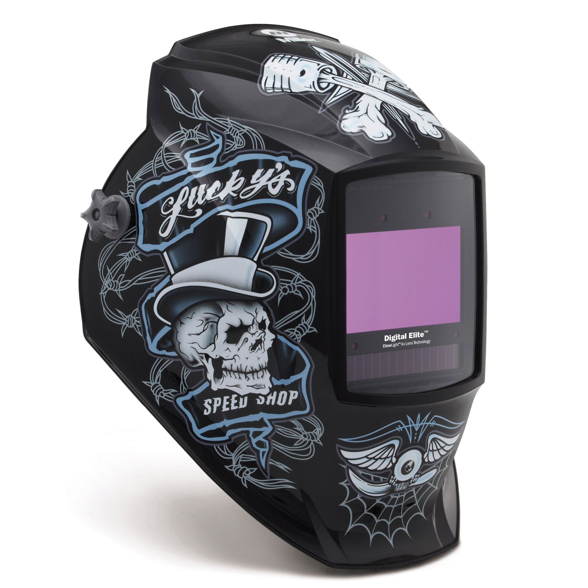 Miller Digital Elite Welding Helmet w/ Clear Light 4x, Lucky's Speed Shop - 296766