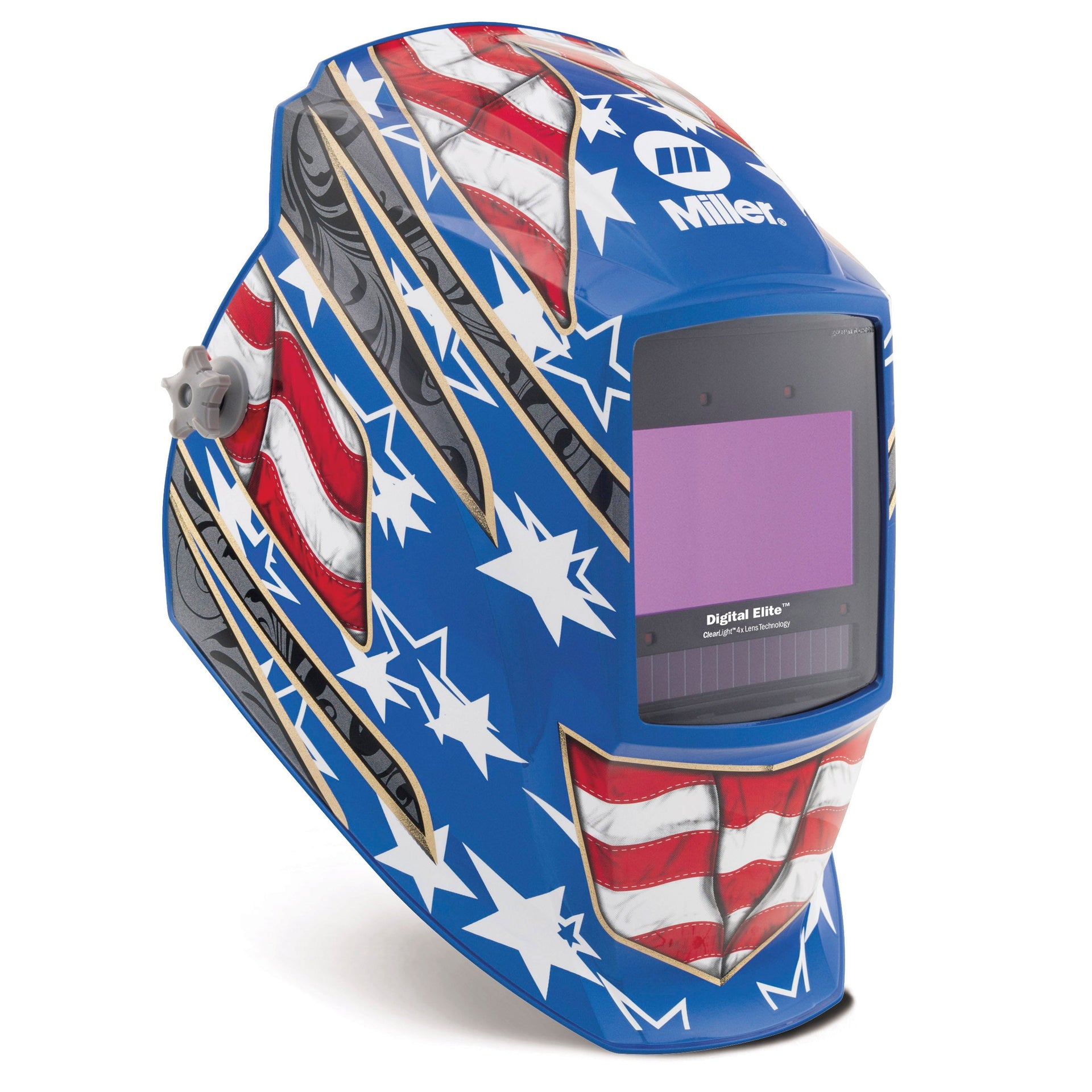 Miller Digital Elite Welding Helmet w/ Clear Light 4x, Stars & Stripes III - 296770