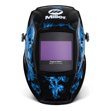 Miller Digital Elite Welding Helmet w/ Clear Light 4x, Blue Rage II - 296774