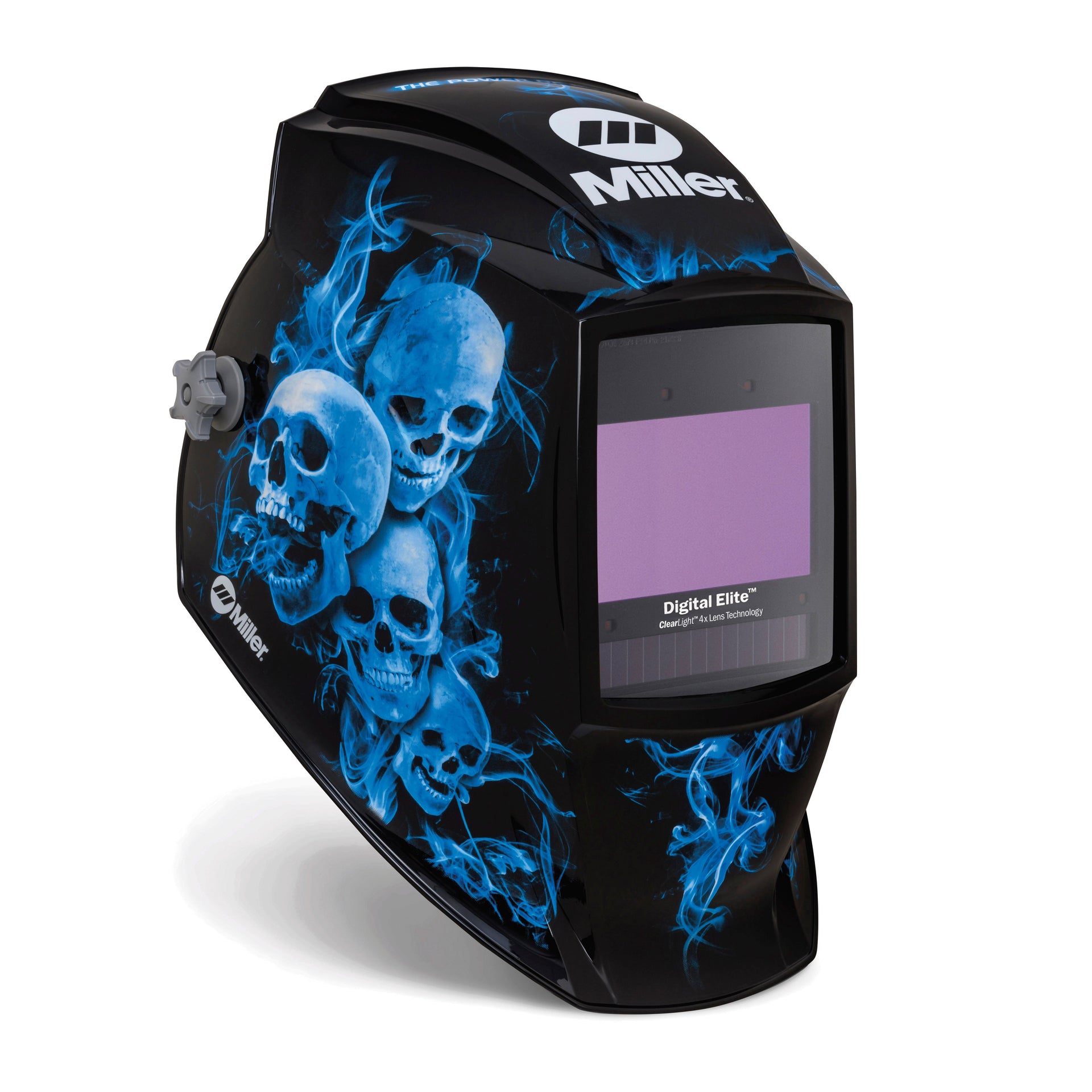 Miller Digital Elite Welding Helmet w/ Clear Light 4x, Blue Rage II - 296774