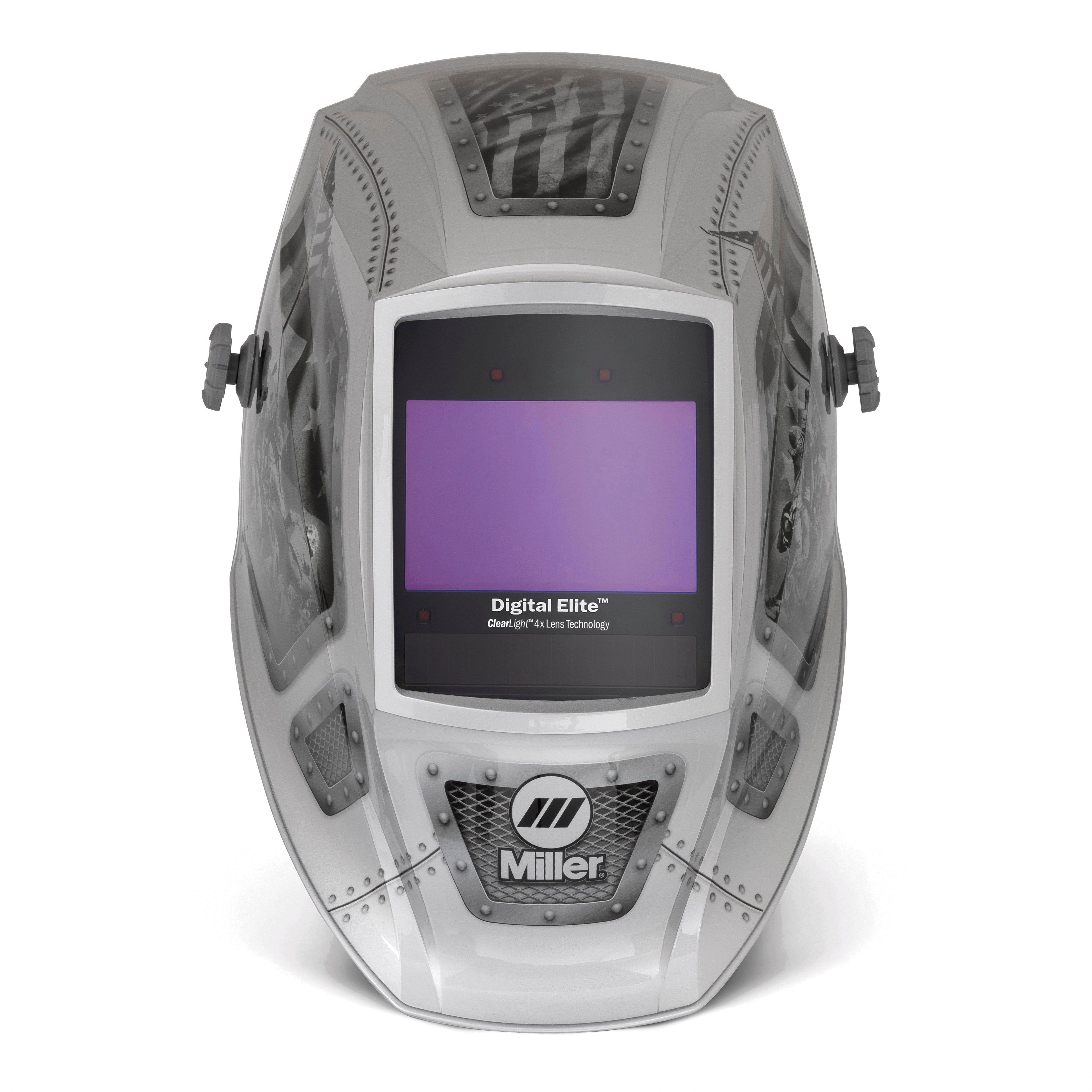 Miller Digital Elite Welding Helmet w/ Clear Light 4x, Forged in Freedom - 299617