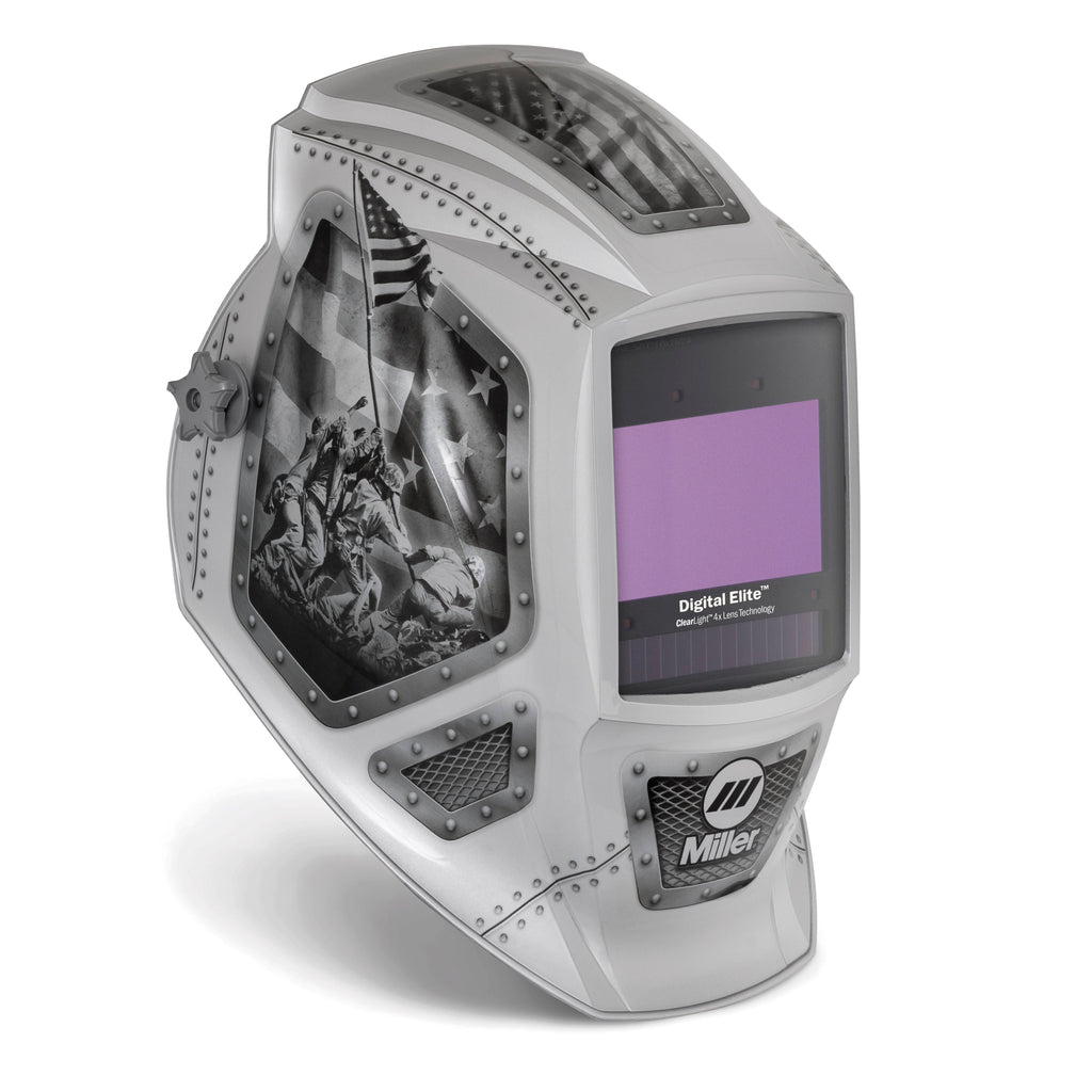 Miller Digital Elite Welding Helmet w/ Clear Light 4x, Forged in Freedom - 299617