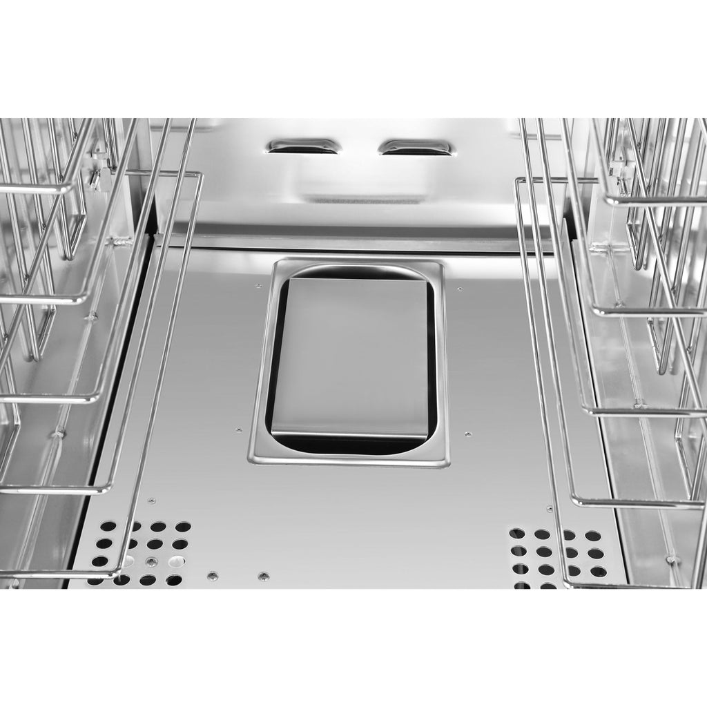 33 in. Commercial Insulated Heated Holding/Proofing  Cabinet with Wire Racks and Solid Dutch Doors in Silver