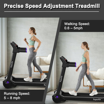 Costway 3HP Folding Electric Treadmill Bluetooth Speaker 58697023 New