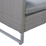 Costway 2-Piece Patio Furniture Sofa Set with Cushions Gray 47581923 New