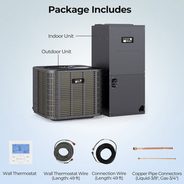Costway 2 Ton 18 SEER2 High-Performance Heat Pump System Operates to 5°F 34936244 New