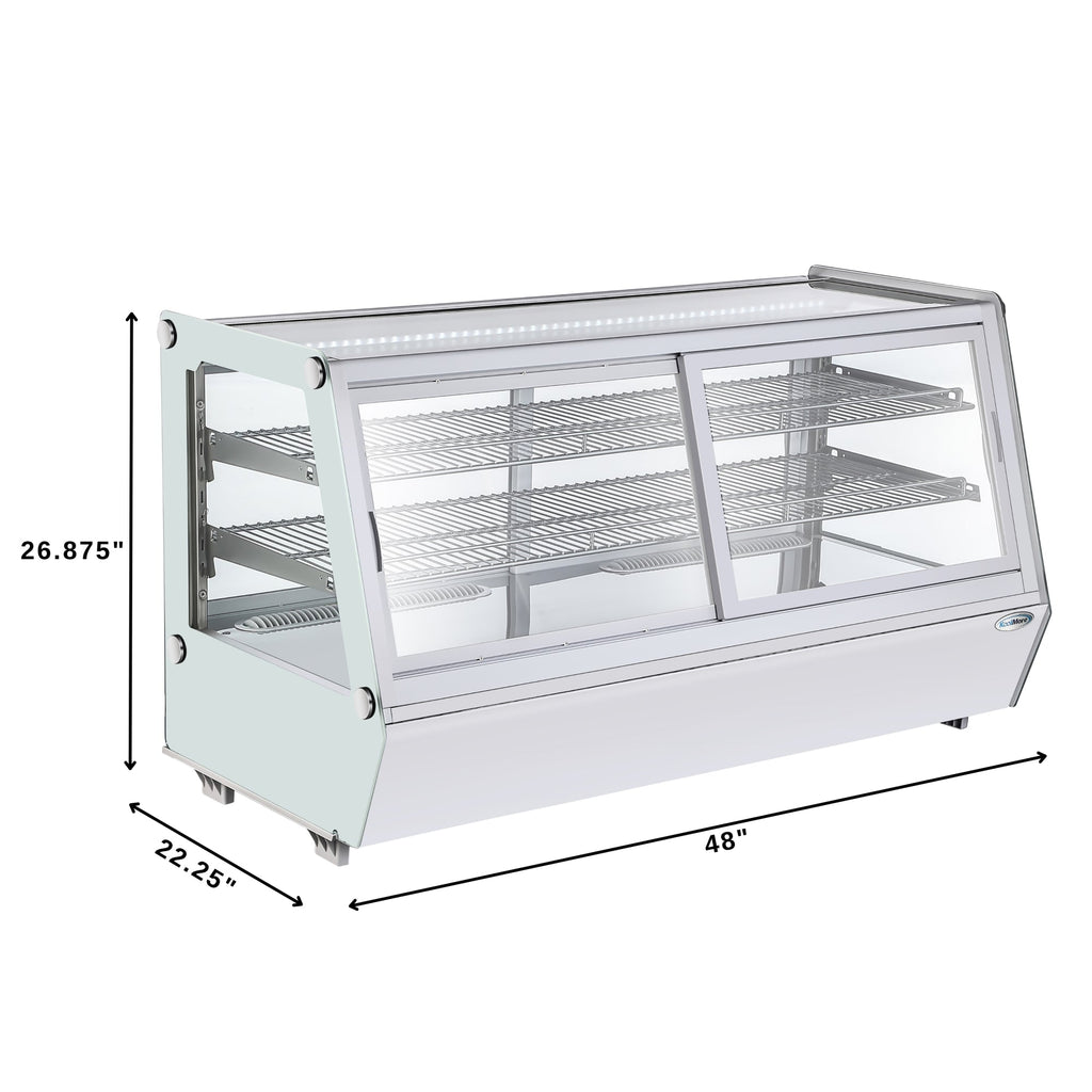 48 in. Self-Service Countertop Display Refrigerator in White