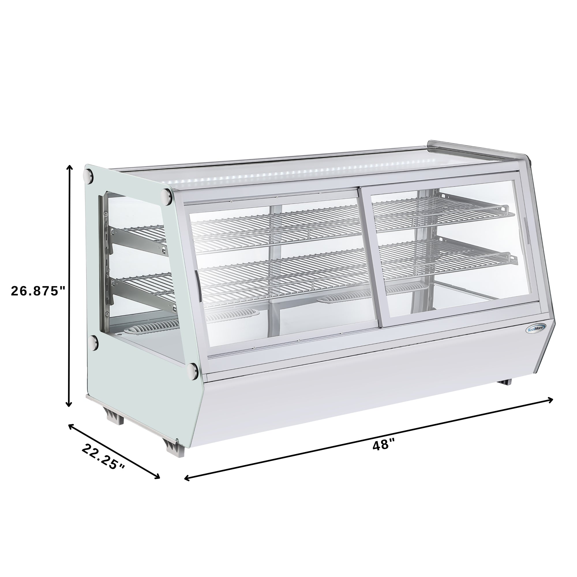48 in. Self-Service Countertop Display Refrigerator in White
